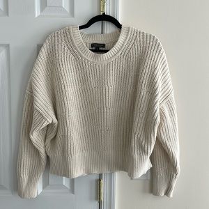 Banana Republic Organic Cotton Fisherman’s Sweater XL Cream